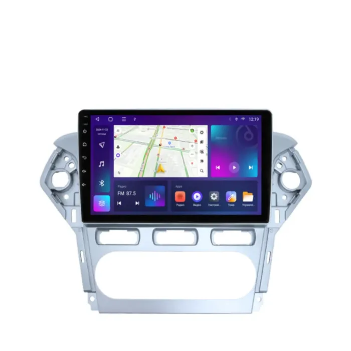 Магнитола для Ford Mondeo 2010-2015 серебристая Parafar на Андроид 13.0 PF145T2RNP