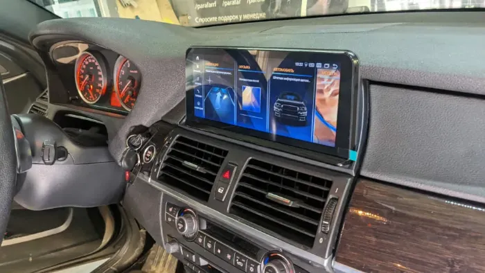 Магнитола для BMW X5 / X6 серия кузов E70 / E71 2010-2013 CIC 10.25" 1920*720 Parafar на Андроид 13.0 PF5225T2a138 / 128