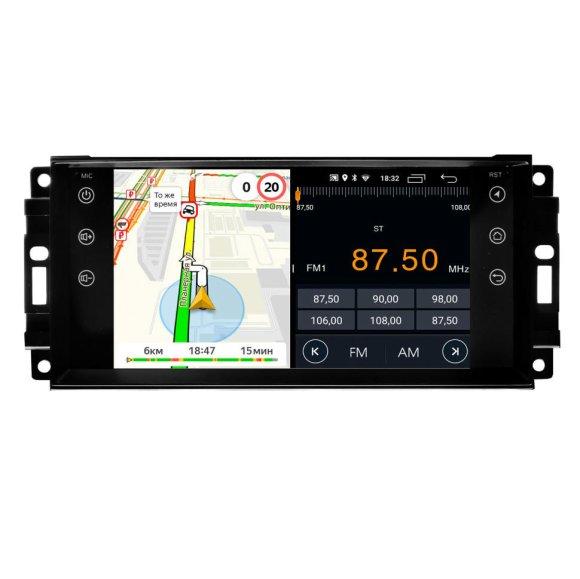 Магнитола 1.5 дин Parafar для Jeep на Андроид 10.0 PF799XHD