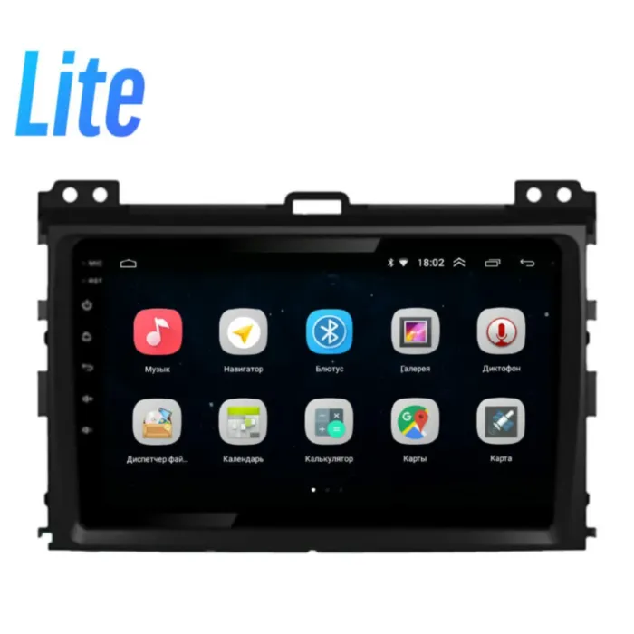 Магнитола для Toyota Land Cruiser Prado 120 2002-2009 Parafar на Андроид 11.0 PF456Lite