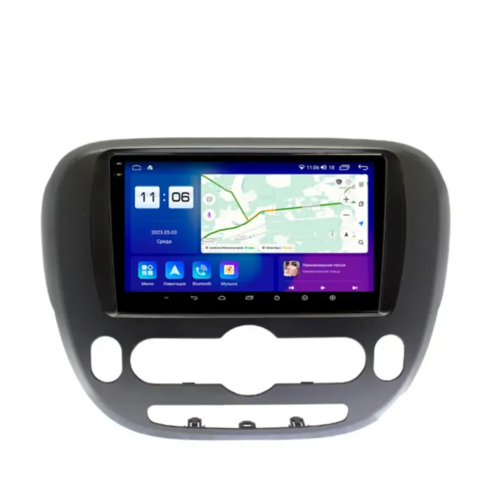 Магнитола для Kia Soul 2013-2019 Parafar (cо встроенным модулем для подключения камер 360) на Андроид 13.0 PF526T2U2K360