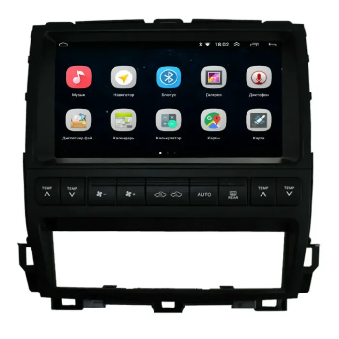 Магнитола для Toyota Cruiser Prado 120 2000-2009 автомобиль с экраном Parafar на Андроид 11.0 PF456T2LUX3Lite