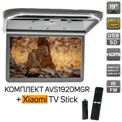 AVEL AVS1920MGR + Xiaomi Mi TV Stick + AV1252DC