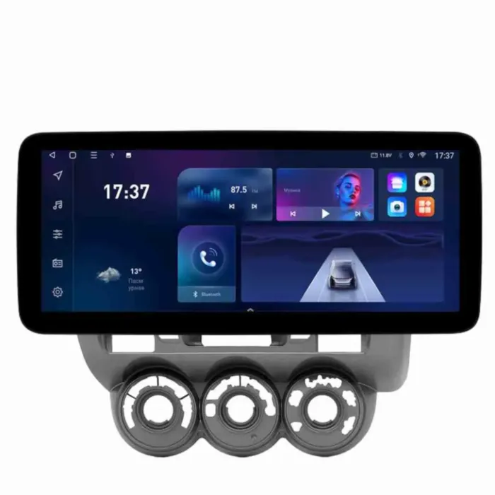 Магнитола для Honda City, Fit, Jazz 2002-2008 кондиционер Parafar NEO в стиле Mercedes на Андроид 10.0 PF637NRGMx
