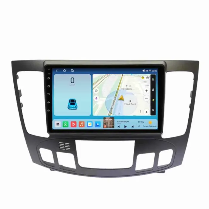 Магнитола для Hyundai Sonata NF 2008-2010 климат-контроль Parafar на Андроид 14.0 PF563LUX1KHD