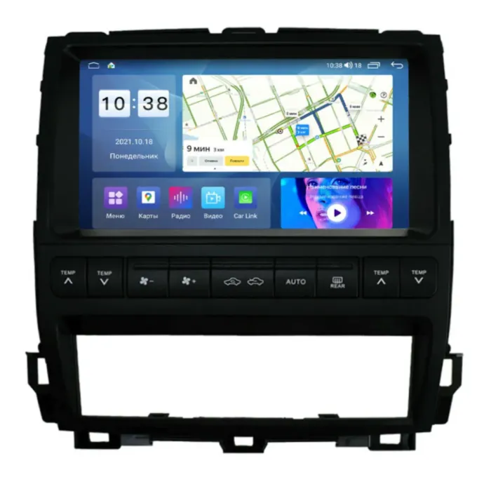 Магнитола для Toyota Cruiser Prado 120 2000-2009 автомобиль с экраном Parafar на Андроид 13.0 PF456T2LUX3FHD