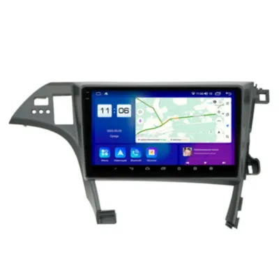 Магнитола для Toyota Prius 2009-2015 Темно-серебристая, левый руль Parafar на Андроид 13.0 PF608U2K