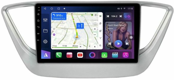 FarCar s500 Plus для Hyundai Solaris на Android (BM766M)