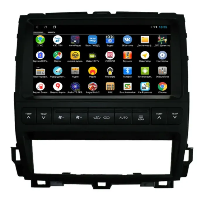 Магнитола для Toyota Cruiser Prado 120 2000-2009 автомобиль с экраном Parafar на Андроид 13.0 PF456T2LUX3XHD