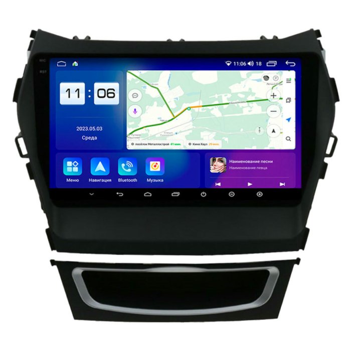 Магнитола для Hyundai Santa Fe 3 2012-2018 Parafar на Андроид 13.0 PF209LUX1U2K