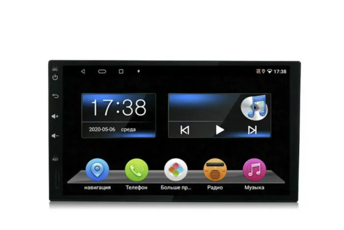 Универсальная магнитола 2 дин Parafar 7 дюймов 178*100 на Андроид 10.0 PF002Slim