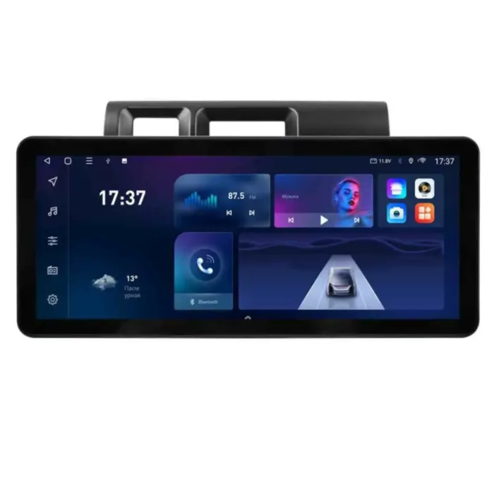 Магнитола для Toyota Land Cruiser 8 J70 2023-2024 черная матовая Parafar Neo в стиле AUDI на Андроид 10.0 PF416LUX1NRGAx