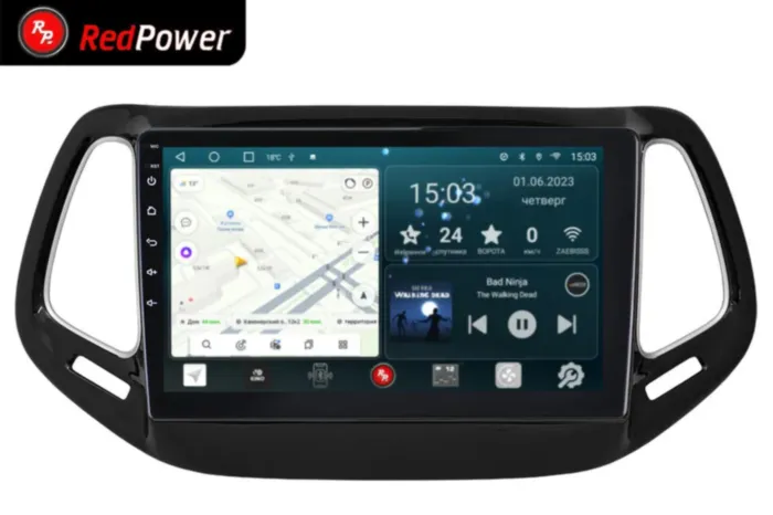 RedPower 70315 для Jeep Compass 2-поколение с маленьким дисплеем (09.2016-н.в)