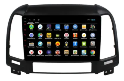 Магнитола для Hyundai Santa Fe 2 2009-2011 Parafar на Андроид 13 PF208LUX1XHD