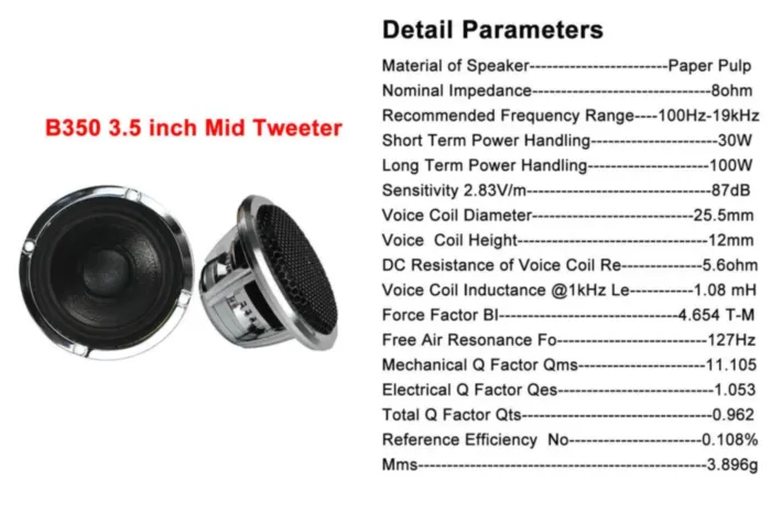 Комплект СЧ динамиков RedPower B350 Expert