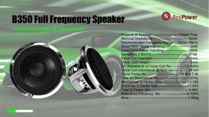 Комплект СЧ динамиков RedPower B350 Expert