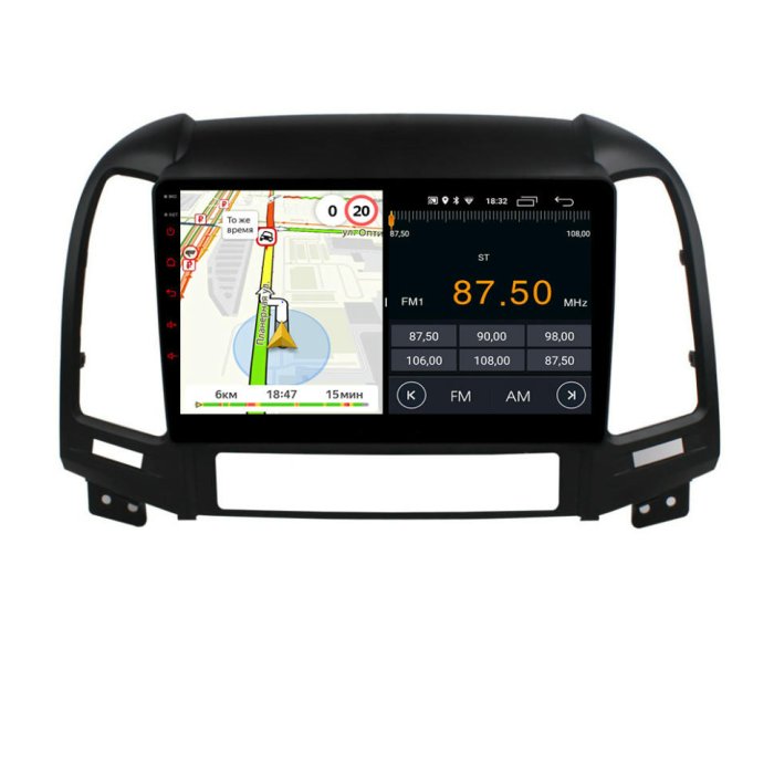 Магнитола для Hyundai Santa Fe 2 2009-2011 Parafar на Андроид 13.0 PF208LUX1UHD
