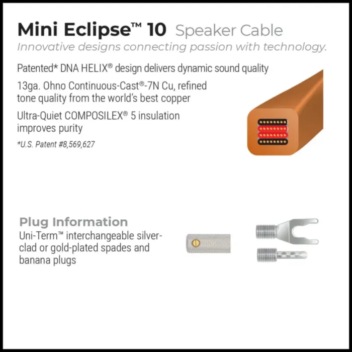 Wireworld Mini Eclipse 10 Speaker Cable (MES2.0MB-10) 2.0m