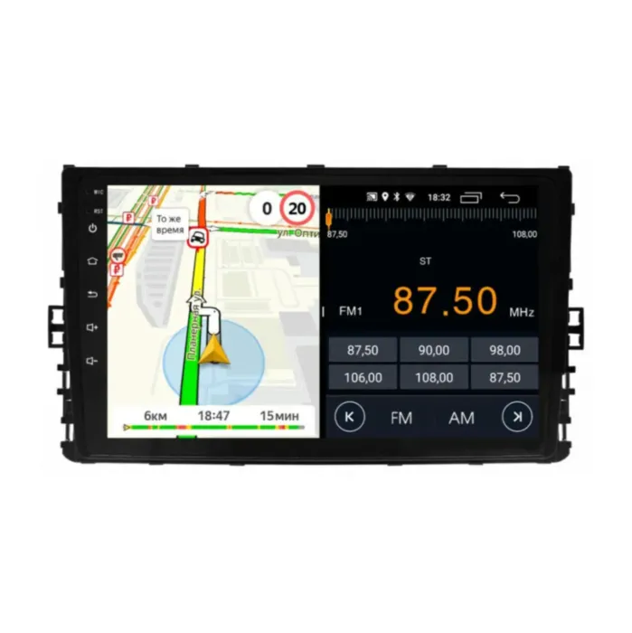 Магнитола для Volkswagen универсальная 2017+ Parafar (cо встроенным модулем для подключения камер 360) на Андроид 13.0 PF047RNP360