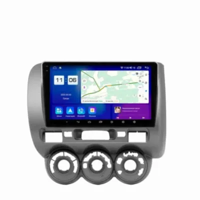 Магнитола для Honda City, Fit, Jazz 2002-2008 кондиционер Parafar (cо встроенным модулем для подключения камер 360) на Андроид 13.0 PF637U2K360