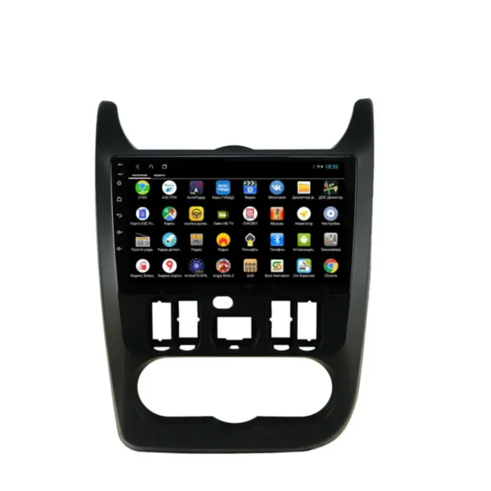 Магнитола для Renault Logan/Sandero 2009-2014 цвет Черный Parafar на Андроид 13.0 PF175T2XHD