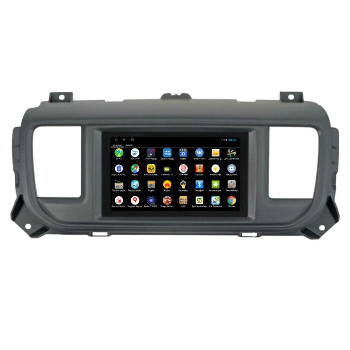 Магнитола для Peugeot Expert 2016+/Traveller 2016+ и Citroen Dispatch 2016+/Jumpy 2016+/Spacetourer 2016+/Opel Vivaro 2020 Parafar на Андроид 10.0 PF555Lite7
