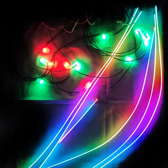 Контурная подсветка LED Parafar в салон авто, динамическая 18 в 1 (PFVCL18C)