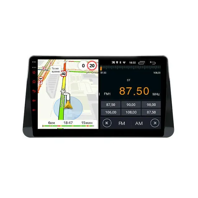 Магнитола для Nissan Juke 2017+ черная глянцевая Parafar на Андроид 13.0 PF790T2RNP