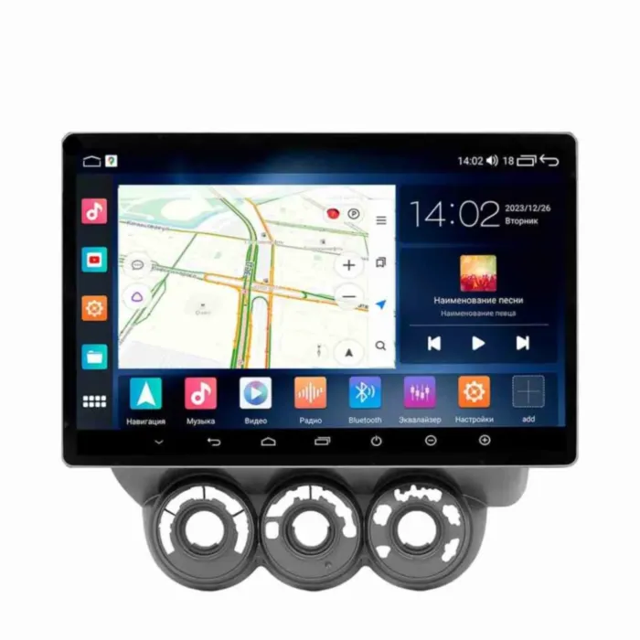 Магнитола для Honda City, Fit, Jazz 2002-2008 кондиционер Parafar (cо встроенным модулем для подключения камер 360) на Андроид 13.0 PF63713u2kAIR360