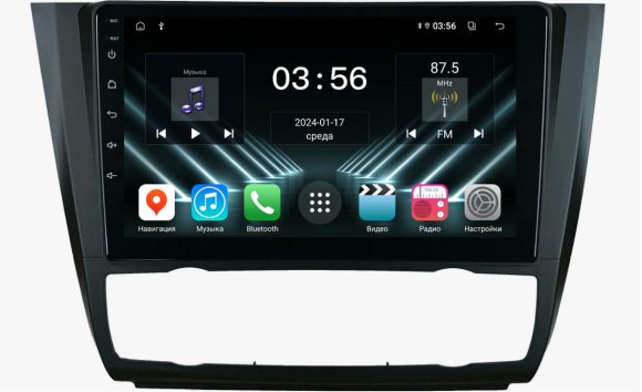 FarCar для BMW 1-Series E81, E82, E87, E88 на Android (DX112M климат)
