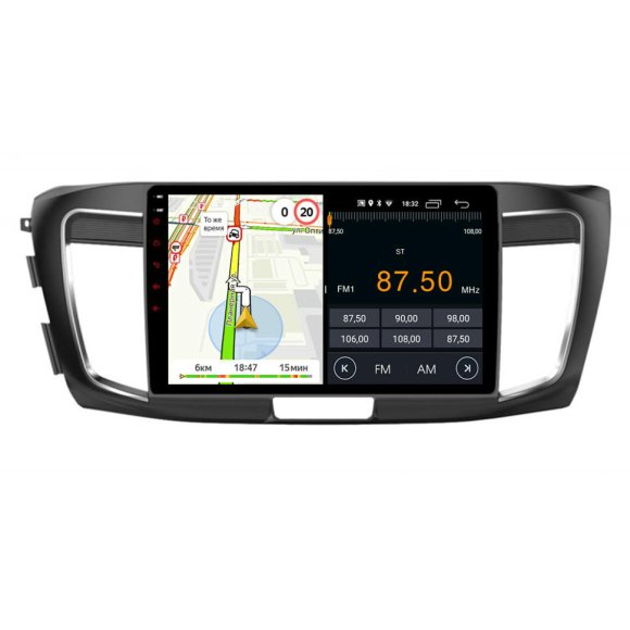 Магнитола для Honda Accord 9 2012-2019 Parafar (cо встроенным модулем для подключения камер 360) на Андроид 13.0 PF400LUX3U2K360