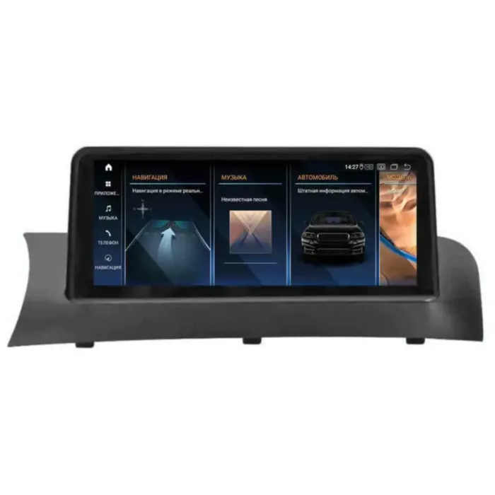 Магнитола для BMW X3 / X4 серия кузов F25 / F26 2011-2013 With iDrive Joystick Parafar (cо встроенным модулем для подключения камер 360) на Андроид 13.0 PF5243T2IXU360