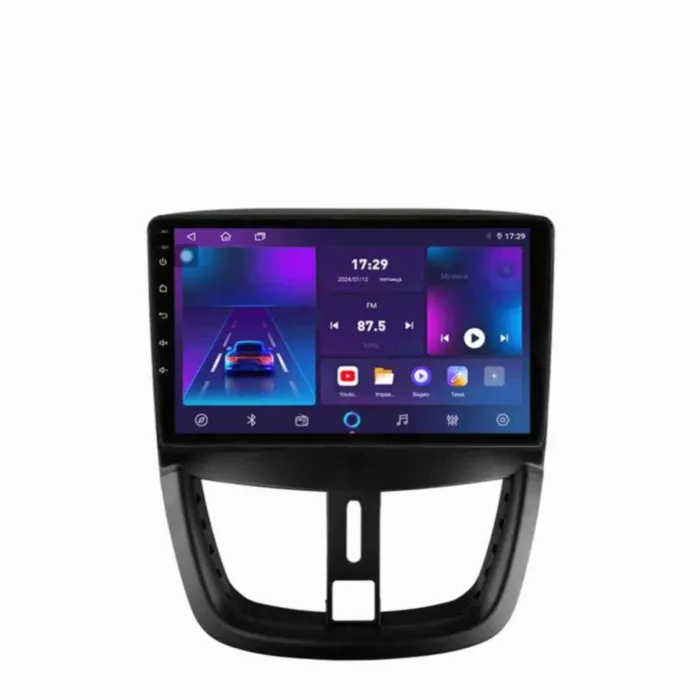 Магнитола для Peugeot 207 2006-2015 Parafar на Андроид 12.0 PF573LUX1RGx