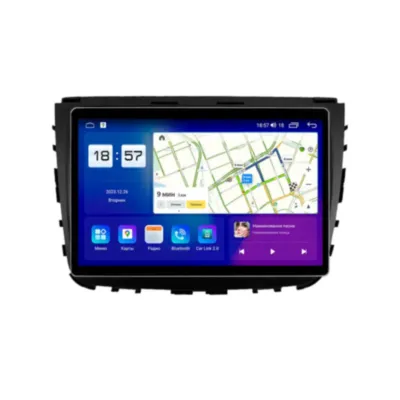 Магнитола для SsangYong Rexton 2017+ черная матовая Parafar на Андроид 13.0 PF356T2LUX111u2kAIR