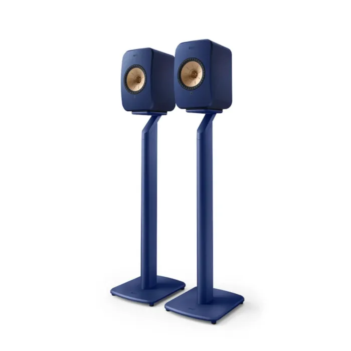 KEF LSX II COBALT BLUE + KEF S1 Floor Stand Blue