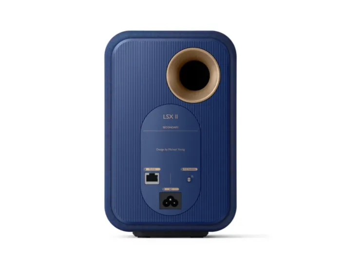KEF LSX II COBALT BLUE + KEF S1 Floor Stand Blue