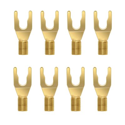 Wireworld Uni-Term Gold Spades Set of 8
