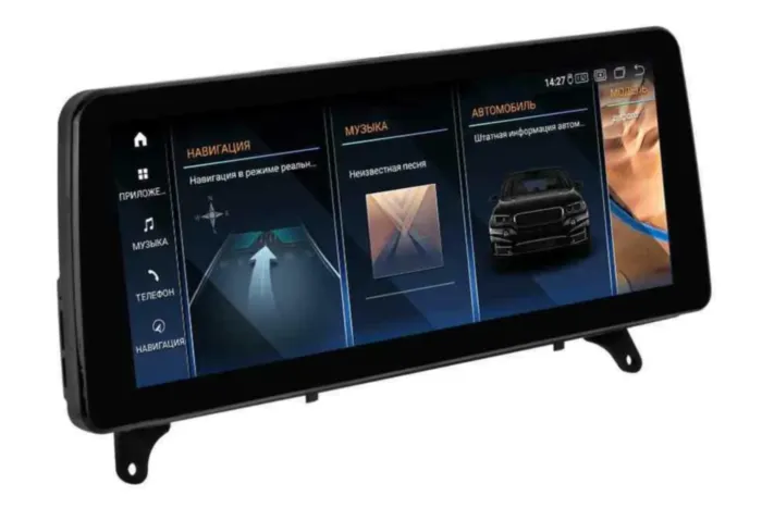 Магнитола для BMW X5 / X6 серия кузов E70 / E71 2010-2013 CIC Parafar (cо встроенным модулем для подключения камер 360) на Андроид 13.0 PF5325T2IXU360