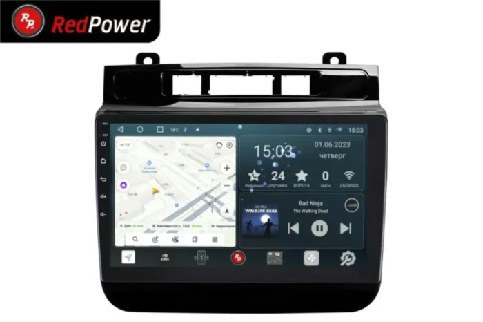 RedPower 70143 для Volkswagen Touareg 2-поколение NF, FL (02.2010-07.2018) глянец с 3 кнопками