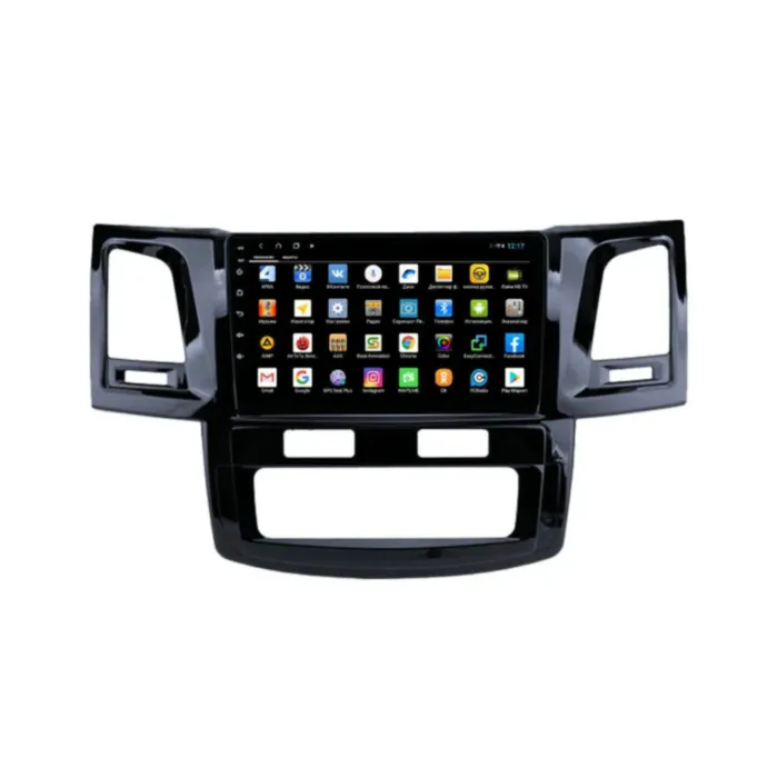 Магнитола для Toyota Hilux 2008-2015/Fortuner 2011-2015 Parafar (cо встроенным модулем для подключения камер 360) на Андроид 13 PF062XHD360
