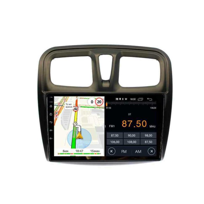 Магнитола для Renault Logan/Sandero Stepway 2015+ Parafar на Андроид 14.0 PF174MRG