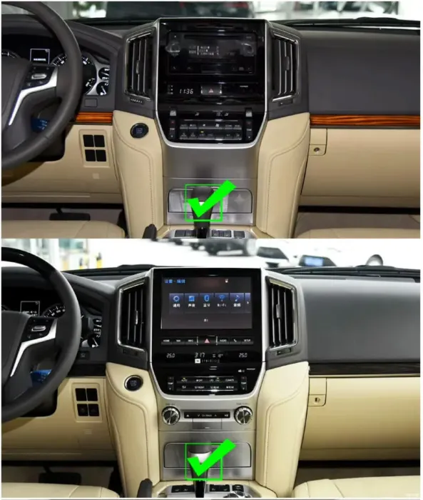 Магнитола для Toyota Land Cruiser 200 2008-2015 память 4/32 Гб экран 16" Parafar на Андроид 13.0 PF381L16 в стиле LC300 с беспроводным З/У встроенный 360