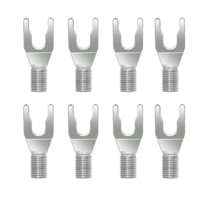 Wireworld Uni-Term Silver Spades Set of 8