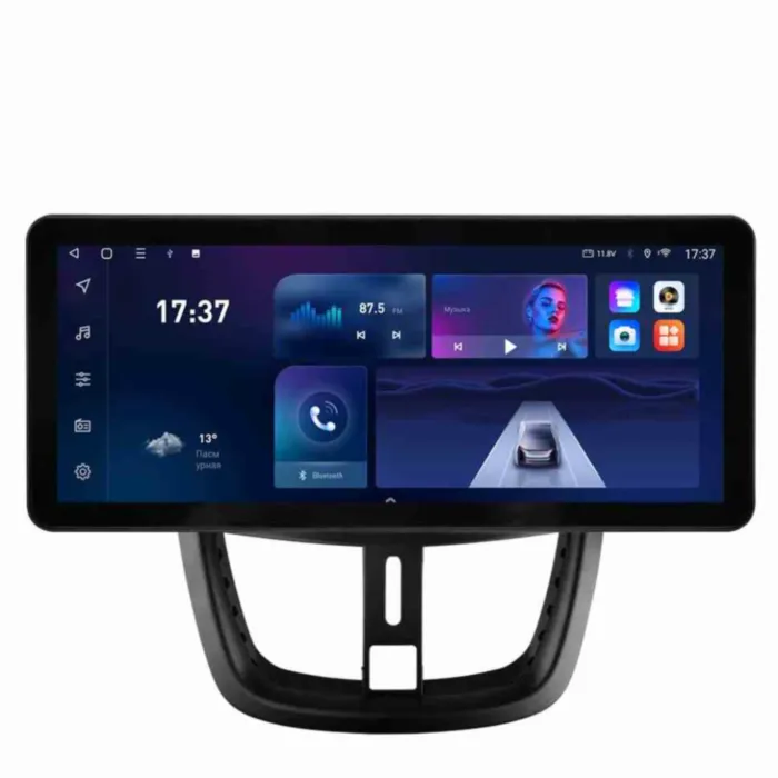 Магнитола для Peugeot 207 2006-2015 Parafar Neo в стиле AUDI на Андроид 10.0 PF573LUX1NRGAx