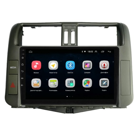 Магнитола для Toyota Land Cruiser Prado 150 2010-2012 Parafar на Андроид 11.0 PF065Lite