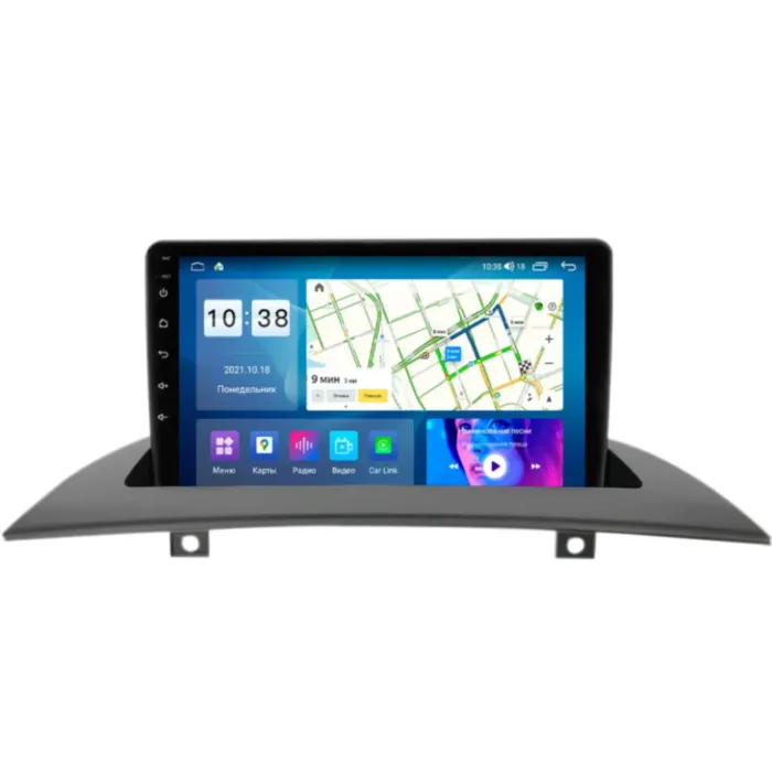 Магнитола для BMW X3 2006-2010 матовая черная Parafar на Андроид 13 PF885LUX1XHD