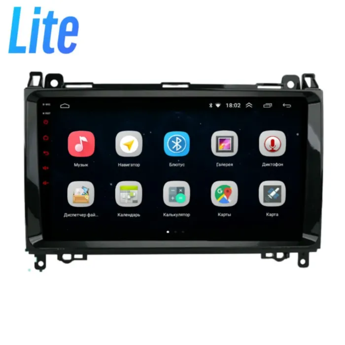 Магнитола для Mercedes B200 / Vito / Viano / B класс / Sprinter / Crafter B200 Parafar глянцевая на Андроид 10.0 PF068T1LUX1Lite