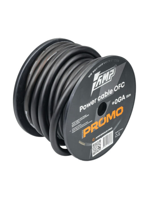 AMP PROMO 0Ga OFC Черный (15м) медь 100%