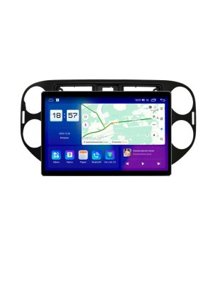 Магнитола для Volkswagen Tiguan 2011-2018 цвет Черный Parafar (cо встроенным модулем для подключения камер 360) на Андроид 13.0 PF488T2LUX111u2kAIR360