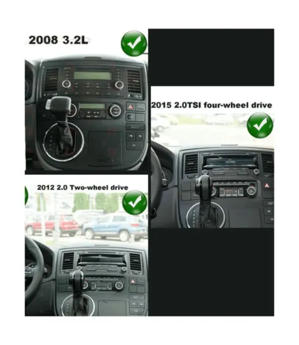 Магнитола для Volkswagen Multivan 2003-2015 Parafar (cо встроенным модулем для подключения камер 360) на Андроид 13 PF051XHD360